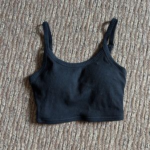 Klassy Network Ribbed Crop